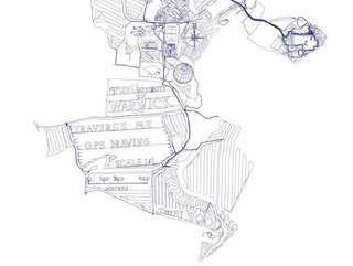 Illustration for article titled GPS Map Made With One Really, Really Long Walk